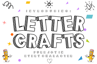 Creative Letter Font Crafts for Diy Projects
