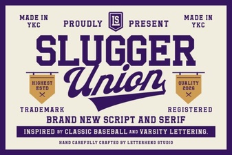 Slugger Union: a Bold Creative Display Font
